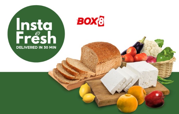 India Desire : Box8 Grocery Offers : Get Dairy Products, Breads, Vegetables & Fruits 100% Safety With Zero Contact Delivery